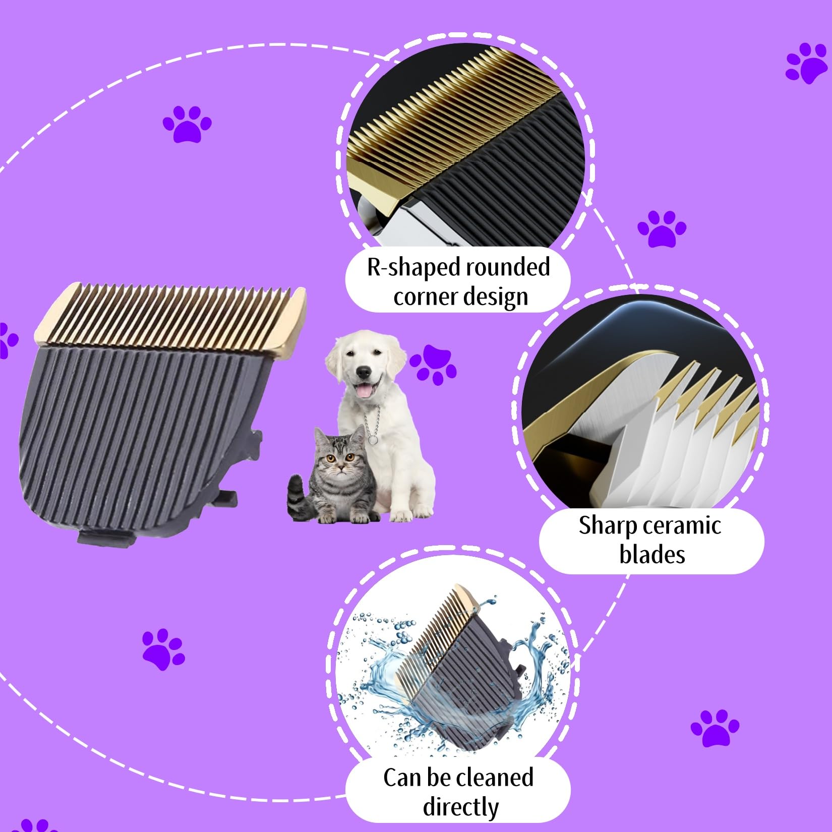 Amazon.co.jp: 犬毛クリッパーの刃専門ペット バリカン替刃猫犬